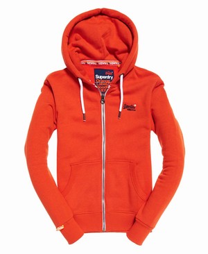 Superdry Orange Label Cipzár Férfi Kapucnis Pulóver Narancssárga | YIQST6385